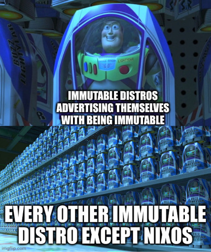 1. Picture: A buzz light year figure with the text „”